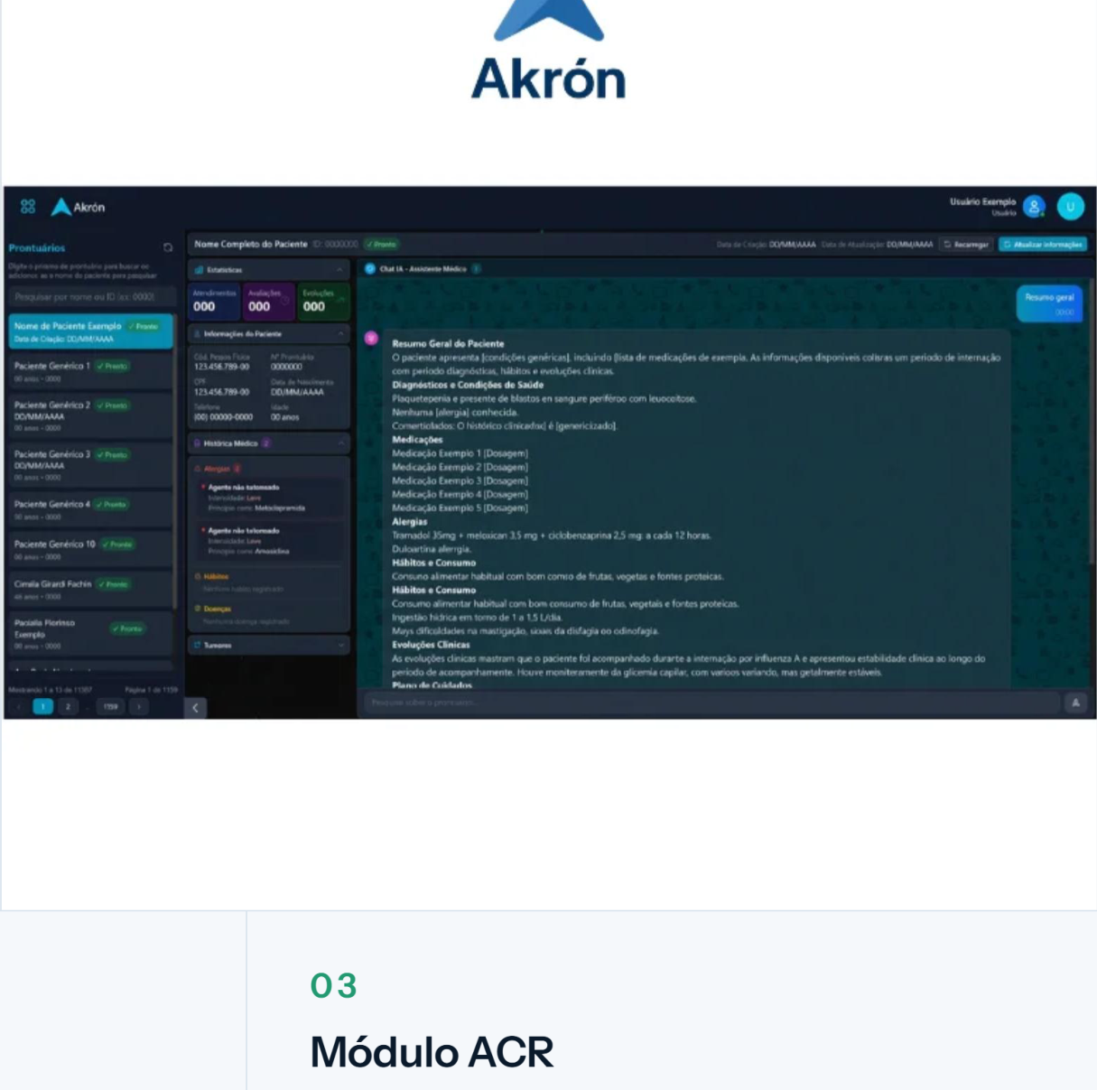 AKRÓN AI - Interface Clínica